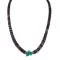 Navajo .925 Sterling Silver Natural Turquoise Graduated Heishi Native American Necklace 95004-8 Navajo .925 Sterling Silver Natural Turquoise Graduated Heishi Native American Necklace 95004-8