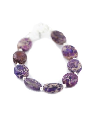 Navajo Nickel Certified Authentic Sugilite Native American Bracelet  92016-4