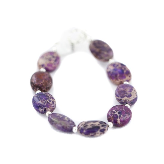 Navajo Nickel Certified Authentic Sugilite Native American Bracelet 92016-4 Navajo Nickel Certified Authentic Sugilite Native American Bracelet 92016-4