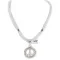 .925 Sterling Silver Peace Handmade Navajo Natural Turquoise and Quartz Native American Necklace 94011-16076-10 .925 Sterling Silver Peace Handmade Navajo Natural Turquoise and Quartz Native American Necklace 94011-16076-10