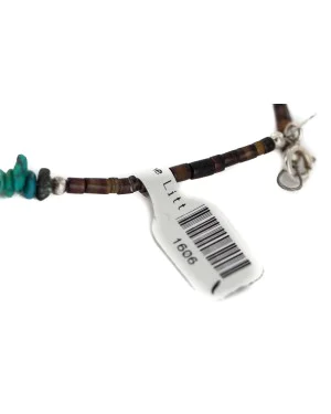Deer .925 Sterling Silver Handmade Navajo Natural Turquoise Native American Necklace 94009-2-1606-1 Deer .925 Sterling Silver Handmade Navajo Natural Turquoise Native American Necklace 94009-2-1606-1