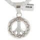 .925 Sterling Silver Peace Handmade Certified Authentic Navajo Natural Turquoise and Quartz Native American Necklace 94011-16076-10