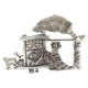 Certified Authentic Storyteller Navajo .925 Sterling Silver Native American Pin 94014-2