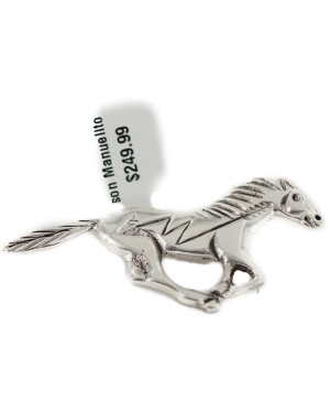 Horse Certified Authentic Arrow Navajo .925 Sterling Silver Native American Pin 94013-2