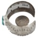 Certified Authentic Handmade Navajo Natural Turquoise Native American Nickel Bracelet 92001-1 Certified Authentic Handmade Navajo Natural Turquoise Native American Nickel Bracelet 92001-1