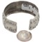 Certified Authentic Handmade Navajo Natural Turquoise Native American Nickel Bracelet 92001-2