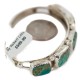 .925 Sterling Silver Certified Authentic Handmade Navajo Natural Turquoise Native American Bracelet 92002-1