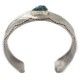 Certified Authentic Handmade Navajo Natural Turquoise Native American Nickel Bracelet 92001-3