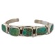 .925 Sterling Silver Certified Authentic Handmade Navajo Natural Turquoise Native American Bracelet 92002-1