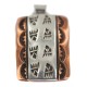 Bear Paw Handmade Certified Authentic Navajo Pure .925 Sterling Silver Native American Copper Pendant 94003-3 Bear Paw Handmade Certified Authentic Navajo Pure .925 Sterling Silver Native American Copper Pendant 94003-3