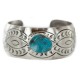 Certified Authentic Handmade Navajo Natural Turquoise Native American Nickel Bracelet 92001-1 Certified Authentic Handmade Navajo Natural Turquoise Native American Nickel Bracelet 92001-1