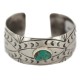 Certified Authentic Handmade Navajo Natural Turquoise Native American Nickel Bracelet 92001-2 Certified Authentic Handmade Navajo Natural Turquoise Native American Nickel Bracelet 92001-2