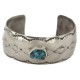 Certified Authentic Handmade Navajo Natural Turquoise Native American Nickel Bracelet 92001-3