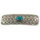 Handmade Certified Authentic Navajo Natural Turquoise Native American Nickel Hair Barrette 90001 Handmade Certified Authentic Navajo Natural Turquoise Native American Nickel Hair Barrette 90001