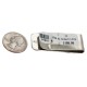 Navajo .925 Sterling Silver Handmade Certified Authentic Inlaid Natural Black Onyx Mother of Pearl Spiny Oyster Turquoise Native American Nickel and Brass Money Clip 91001-9