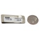 Navajo .925 Sterling Silver Handmade Certified Authentic Native American Nickel Money Clip 91002-2