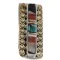 Navajo Handmade .925 Sterling Silver Inlaid Natural Black Onyx Mother of Pearl Spiny Oyster Turquoise Native American Nickel and Brass Money Clip 91001-8 Navajo Handmade .925 Sterling Silver Inlaid Natural Black Onyx Mother of Pearl Spiny Oyster Turquoise Native American Nickel and Brass Money Clip 91001-8