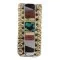 Navajo Handmade .925 Sterling Silver Inlaid Natural Turquoise Mother of Pearl Spiny Oyster Black Onyx Native American Nickel and Brass Money Clip 91001-1