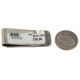 Swirls .925 Sterling Silver Navajo Handmade Certified Authentic Native American Nickel Money Clip 91002-1