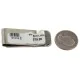 Swirls .925 Sterling Silver Navajo Handmade Native American Nickel Money Clip 91002-1 Swirls .925 Sterling Silver Navajo Handmade Native American Nickel Money Clip 91002-1