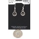 Certified Authentic Navajo .925 Sterling Silver Natural Black Onyx Dangle Native American Earrings 27226-6 Certified Authentic Navajo .925 Sterling Silver Natural Black Onyx Dangle Native American Earrings 27226-6