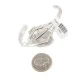 Handmade Navajo .925 Sterling Silver White Howlite Native American Bracelet 13091 Handmade Navajo .925 Sterling Silver White Howlite Native American Bracelet 13091