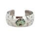 Certified Authentic Handmade Navajo Natural Mountain Turquoise Native American Nickel Bracelet 13092-3