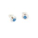 Certified Authentic Navajo .925 Sterling Silver Lapis Native American Stud Earrings 27224 Certified Authentic Navajo .925 Sterling Silver Lapis Native American Stud Earrings 27224