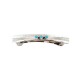 Handmade Certified Authentic Silver Navajo Natural Turquoise Native American Hair Barrette 10346-9