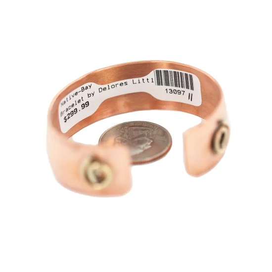 Handmade Brass Navajo Native American Pure Copper Bracelet 13097-11 Handmade Brass Navajo Native American Pure Copper Bracelet 13097-11