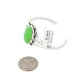 Handmade Navajo .925 Sterling Silver Natural Gaspeite Native American Bracelet 18196-1 Handmade Navajo .925 Sterling Silver Natural Gaspeite Native American Bracelet 18196-1