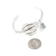 Handmade Certified Authentic Navajo .925 Sterling Silver White Howlite Native American Bracelet 18200