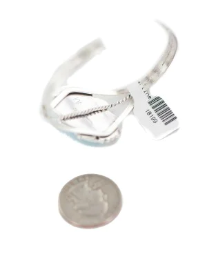 Handmade Navajo .925 Sterling Silver Natural Turquoise Native American Bracelet 18199