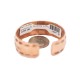 Handmade Feather Maze .925 Sterling Silver and Pure Copper Navajo Certified Authentic Native American Bracelet  13097-7