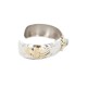12kt Gold Filled and .925 Sterling Silver Certified Authentic Bear Paw Handmade Navajo Natural Turquoise Native American Bracelet 13094-2 12kt Gold Filled and .925 Sterling Silver Certified Authentic Bear Paw Handmade Navajo Natural Turquoise Native American Bracelet 13094-2