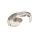 12kt Gold Filled and .925 Sterling Silver Certified Authentic Buffalo Handmade Navajo Natural Turquoise Native American Bracelet 13094-4