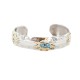 12kt Gold Filled and .925 Sterling Silver Certified Authentic Bear Paw Handmade Navajo Natural Turquoise Native American Bracelet 13094-2 12kt Gold Filled and .925 Sterling Silver Certified Authentic Bear Paw Handmade Navajo Natural Turquoise Native American Bracelet 13094-2
