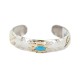 12kt Gold Filled and .925 Sterling Silver Certified Authentic Eagle Handmade Navajo Natural Turquoise Native American Bracelet  13095