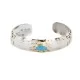 12kt Gold Filled and .925 Sterling Silver Eagle head Handmade Navajo Natural Turquoise Native American Cuff Bracelet 13096-99 12kt Gold Filled and .925 Sterling Silver Eagle head Handmade Navajo Natural Turquoise Native American Cuff Bracelet 13096-99