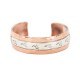 Handmade Certified Authentic Bear paw Navajo .925 Sterling Silver and Pure Copper Native American Bracelet 13098