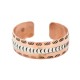 Handmade Certified Authentic Maze Navajo .925 Sterling Silver and Pure Copper Native American Bracelet 13097-14 Handmade Certified Authentic Maze Navajo .925 Sterling Silver and Pure Copper Native American Bracelet 13097-14