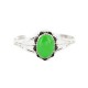 Handmade Certified Authentic Navajo .925 Sterling Silver Natural Gaspeite Native American Bracelet 18196-2