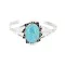 Handmade Navajo .925 Sterling Silver Natural Turquoise Native American Bracelet 18199 Handmade Navajo .925 Sterling Silver Natural Turquoise Native American Bracelet 18199