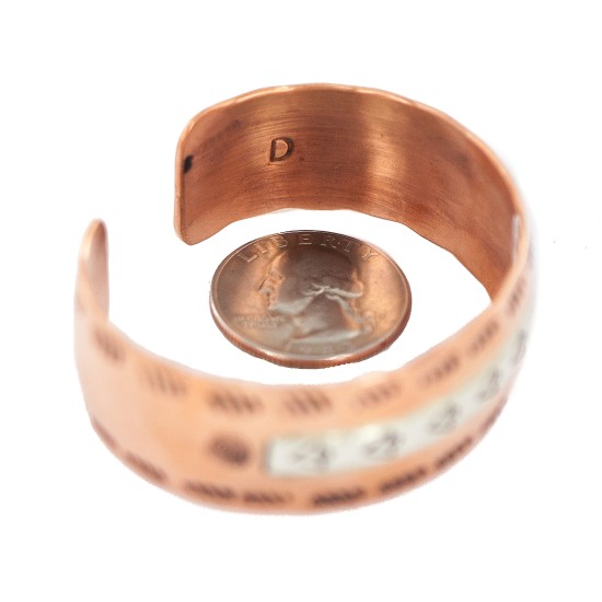 Certified Authentic Navajo .925 Sterling Silver Handmade Arrow head Maze Native American Pure Copper Bracelet 13097-24 Certified Authentic Navajo .925 Sterling Silver Handmade Arrow head Maze Native American Pure Copper Bracelet 13097-24