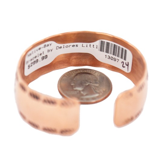 Certified Authentic Navajo .925 Sterling Silver Handmade Arrow head Maze Native American Pure Copper Bracelet 13097-24 Certified Authentic Navajo .925 Sterling Silver Handmade Arrow head Maze Native American Pure Copper Bracelet 13097-24