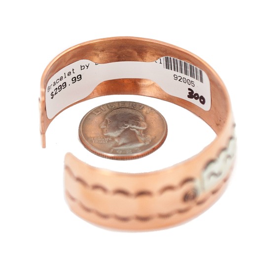 Certified Authentic Maze Navajo .925 Sterling Silver Handmade Native American Pure Copper Bracelet 92005-300 Certified Authentic Maze Navajo .925 Sterling Silver Handmade Native American Pure Copper Bracelet 92005-300