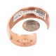Certified Authentic Bear paw Navajo .925 Sterling Silver Handmade Native American Pure Copper Bracelet 13098-4 Certified Authentic Bear paw Navajo .925 Sterling Silver Handmade Native American Pure Copper Bracelet 13098-4