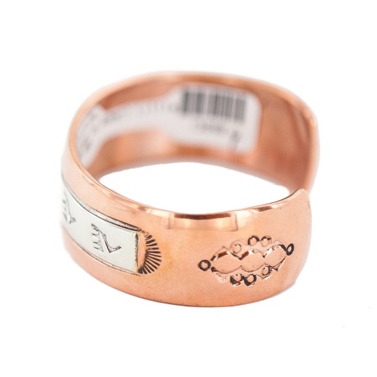 Certified Authentic Bear paw Navajo .925 Sterling Silver Handmade Native American Pure Copper Bracelet 13098-4 Certified Authentic Bear paw Navajo .925 Sterling Silver Handmade Native American Pure Copper Bracelet 13098-4