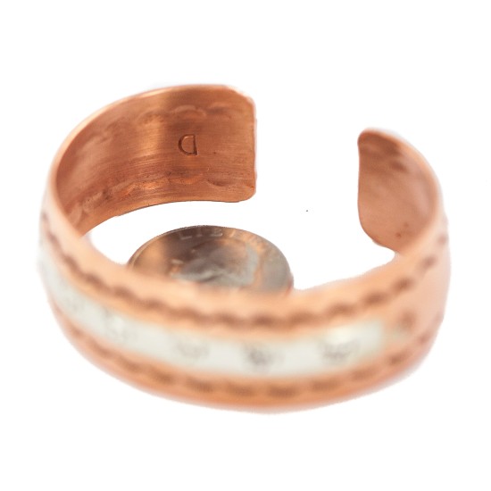 Certified Authentic Horse Maze Navajo .925 Sterling Silver Handmade Native American Pure Copper Bracelet  13097-12