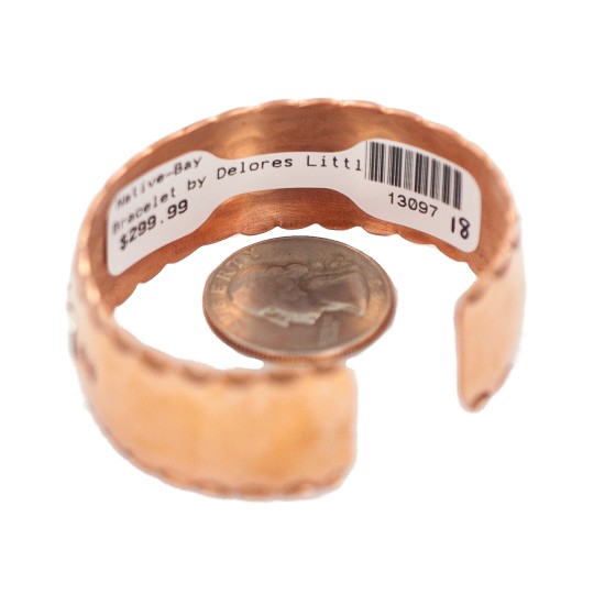 Certified Authentic Navajo .925 Sterling Silver Maze Handmade Native American Pure Copper Bracelet 13097-18 Certified Authentic Navajo .925 Sterling Silver Maze Handmade Native American Pure Copper Bracelet 13097-18